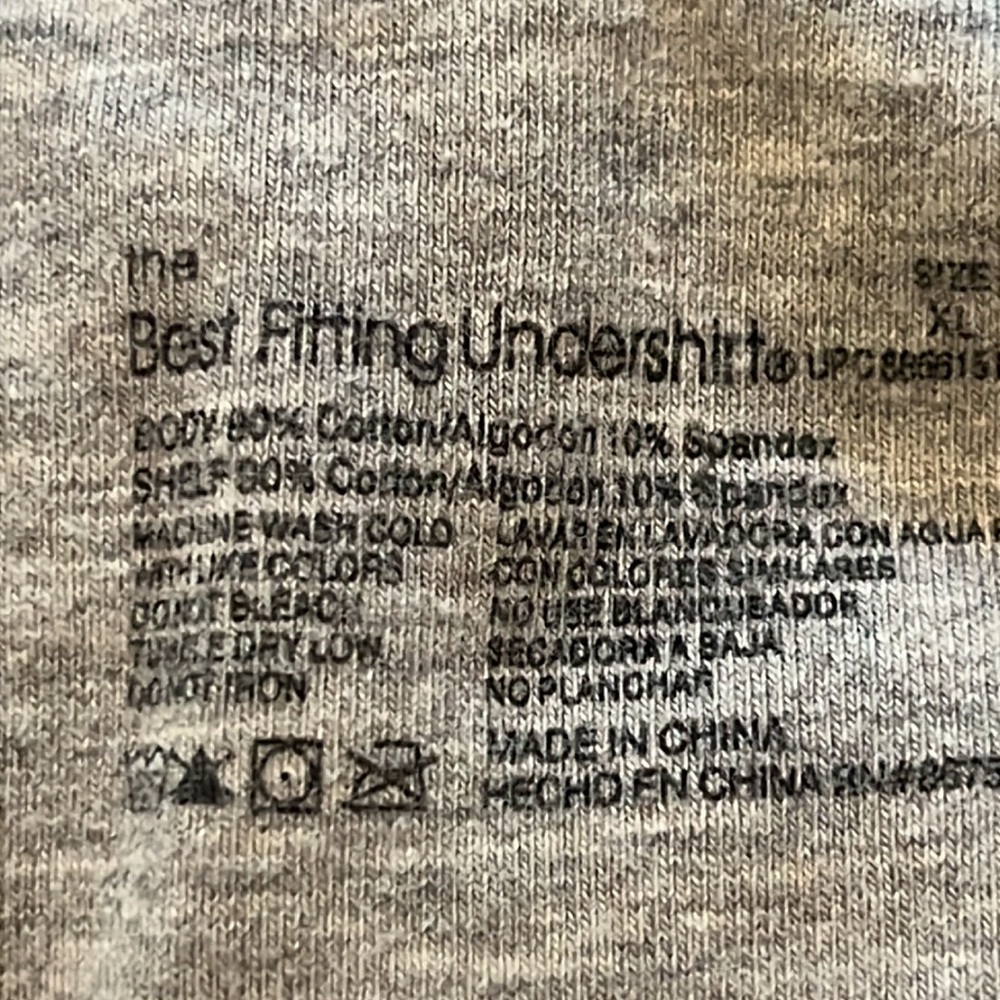 “The Best Fitting Undershirt” tank with shelf bra M-L - Picture 4 of 6